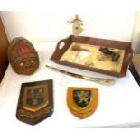 Selection of wooden items etc