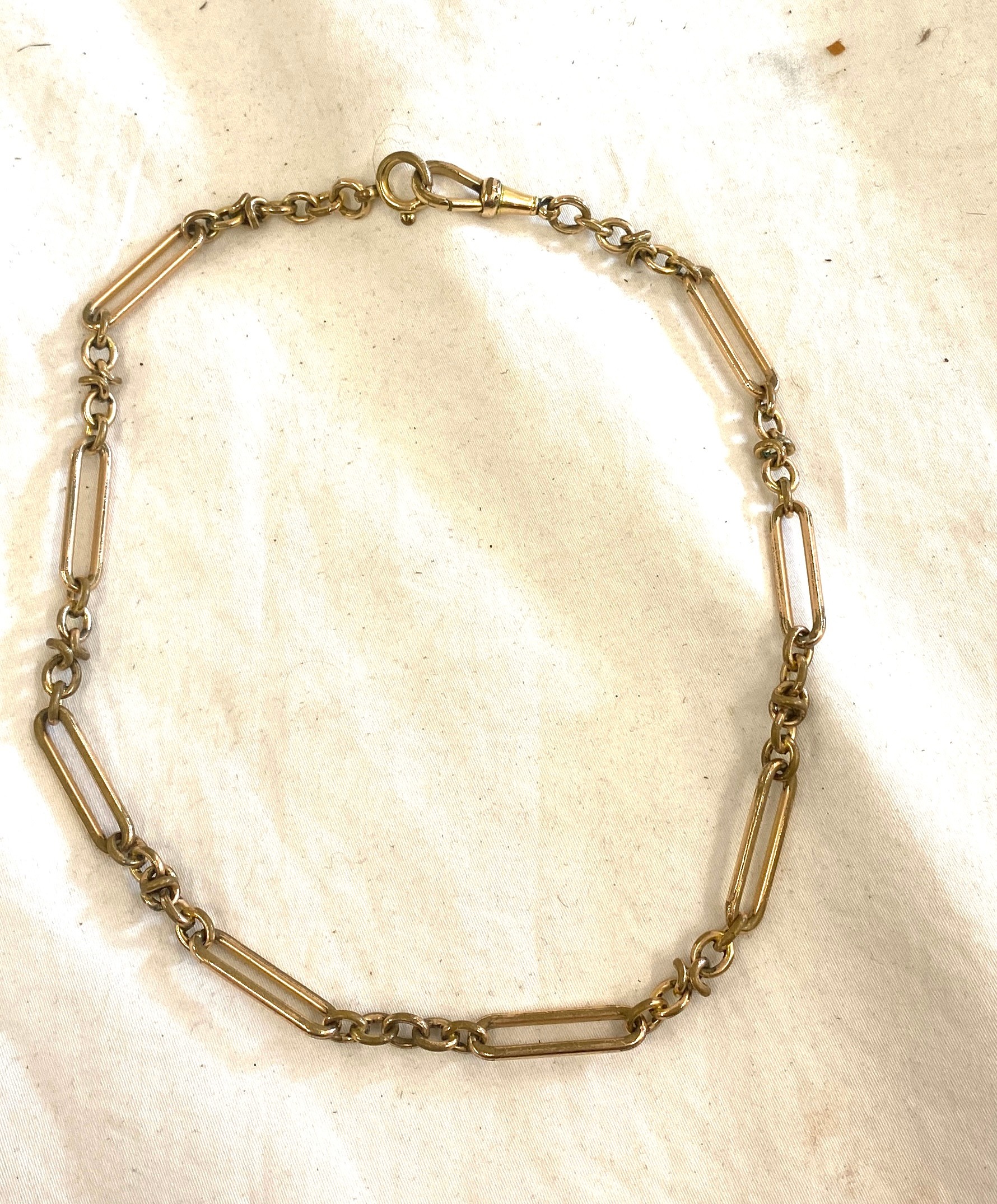 Victorian rolled gold watch chain
