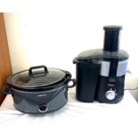 Cookworks juicer, Ambiano slow cooker