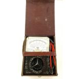 Tmk 500 TU vintage analogue Multimeter tester with test leads with box