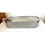 Stainless steel fish kettle length approx 24"