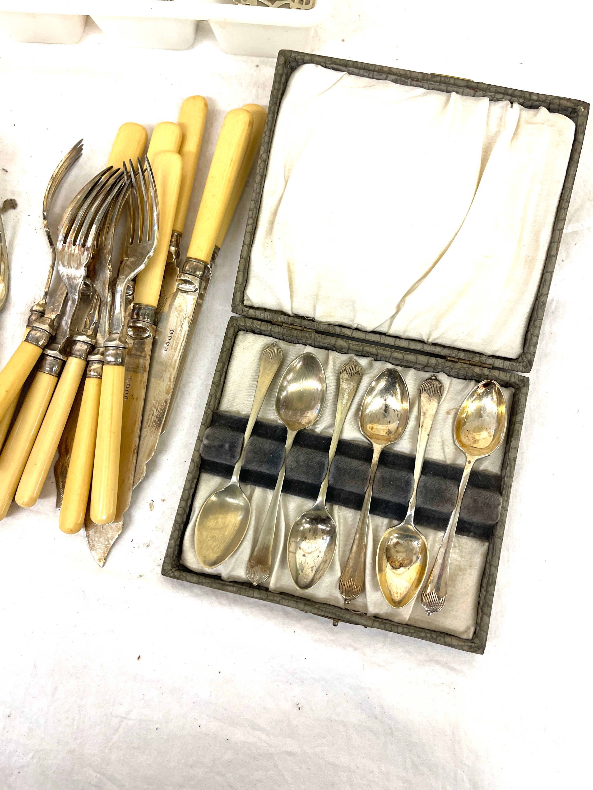 Selection silver plated cutlery - Image 5 of 5