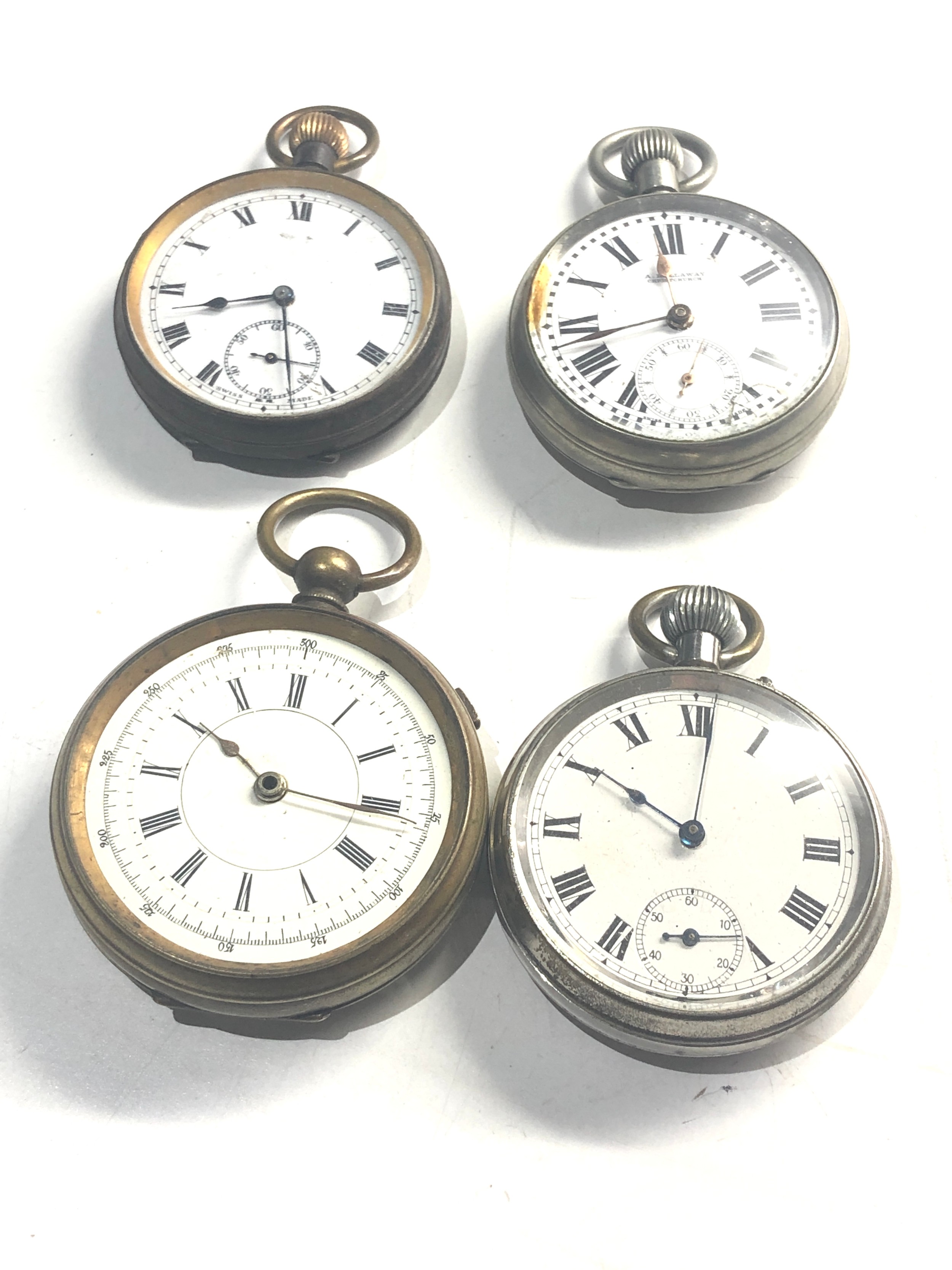 4 antique pocket watches