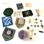 Assortment of vintage and later badges