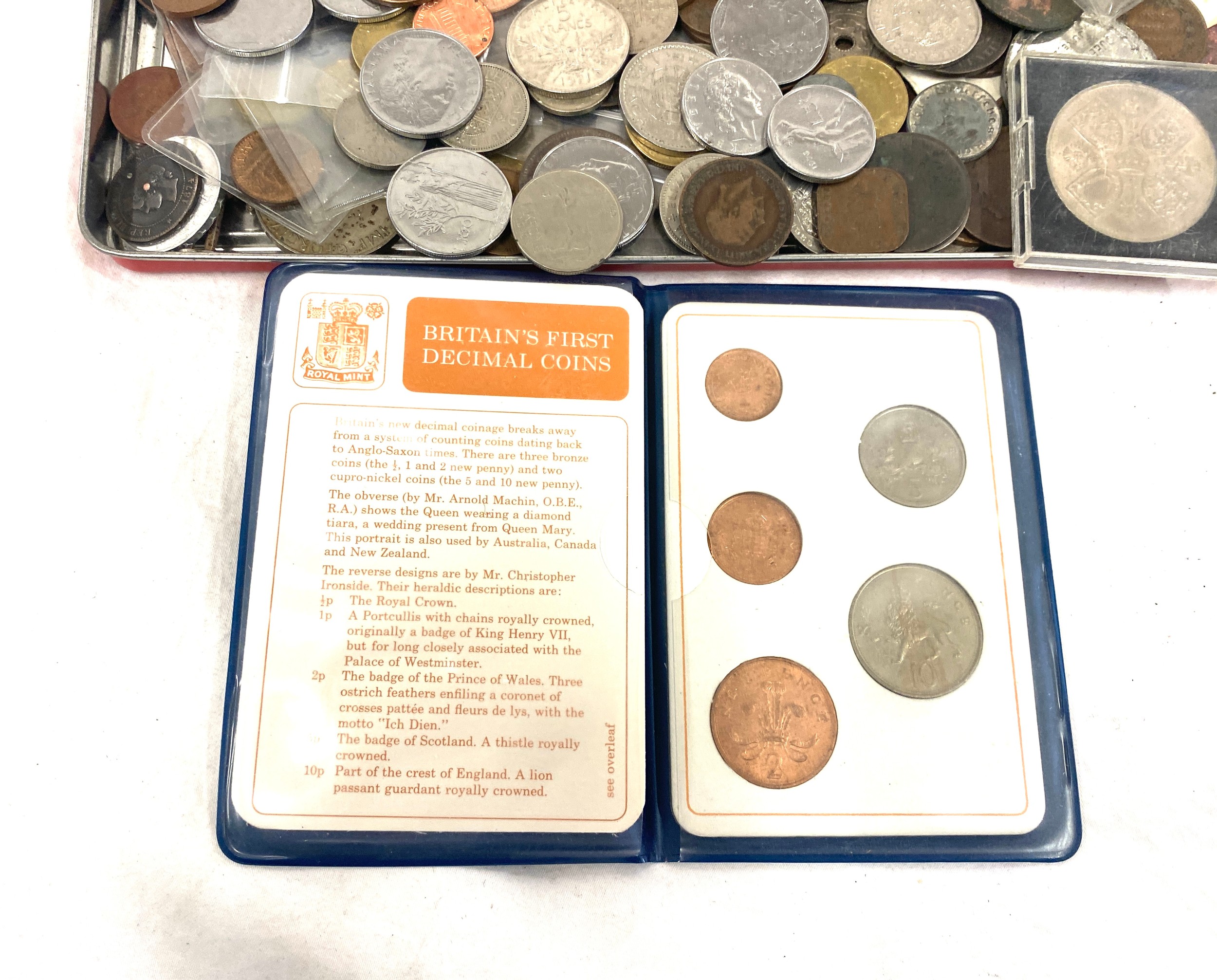 Large selection of bank notes and coins - Image 4 of 4