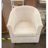 Cream tub chair