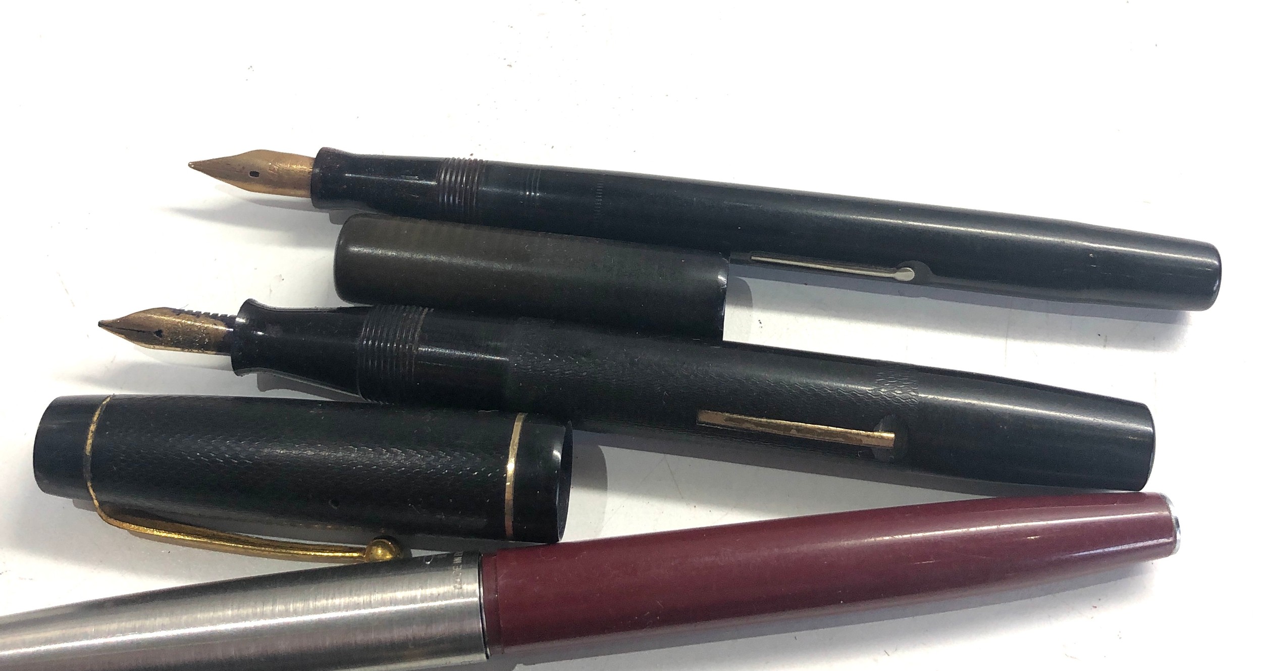 selection of vintage & later fountain pens 2 with 14ct gold nibs - Image 3 of 4