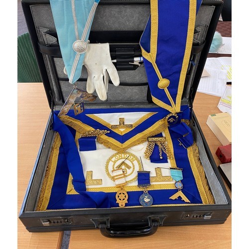 Selection of masonic jewels, includes silver medal