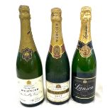 3 Bottles of Champagne includes Lanson, Bollinger and Mercier.