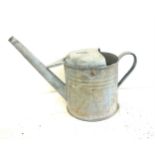 Galvanised watering can and bucket