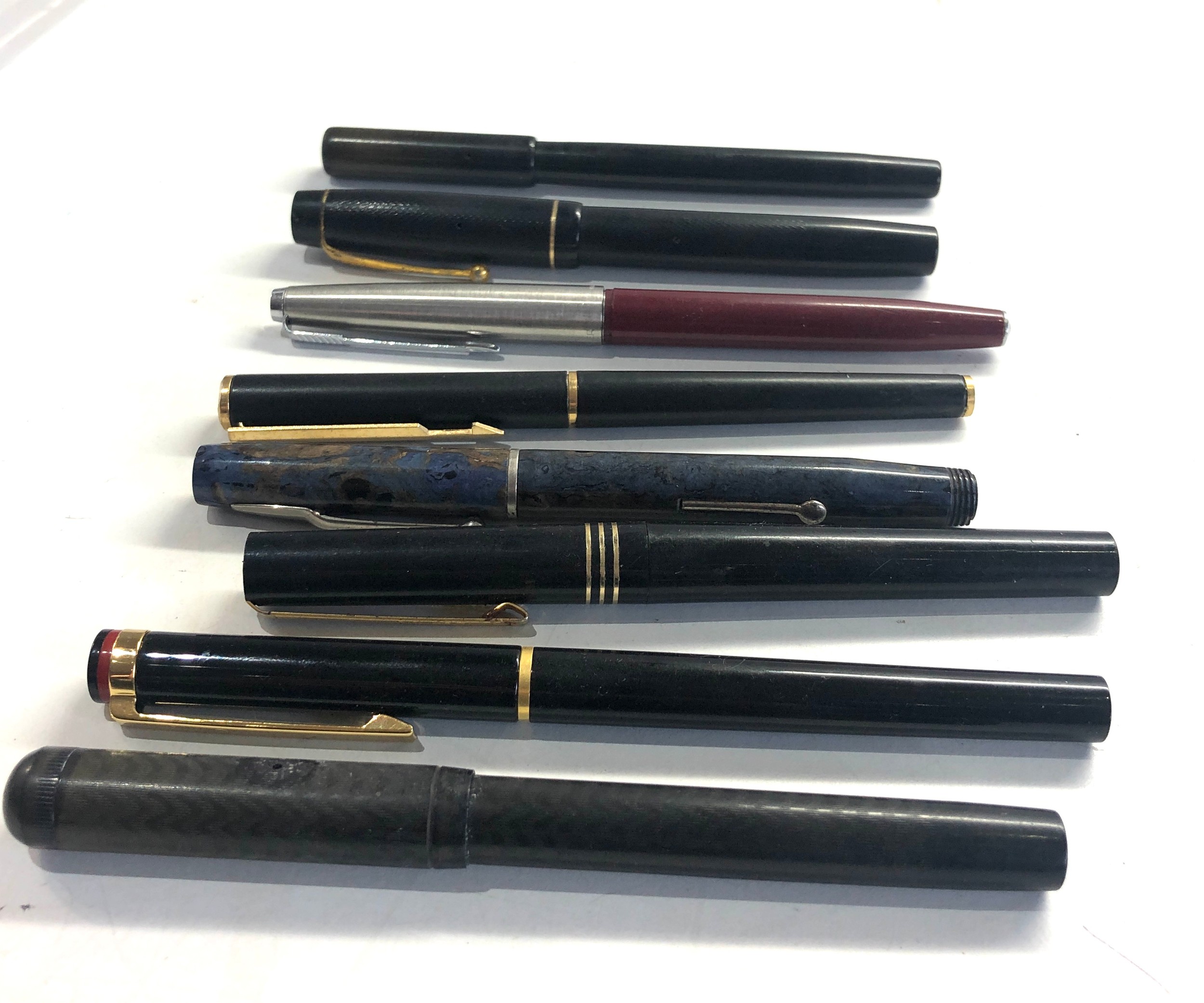 selection of vintage & later fountain pens 2 with 14ct gold nibs - Image 2 of 4