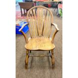 Vintage elm childs chair
