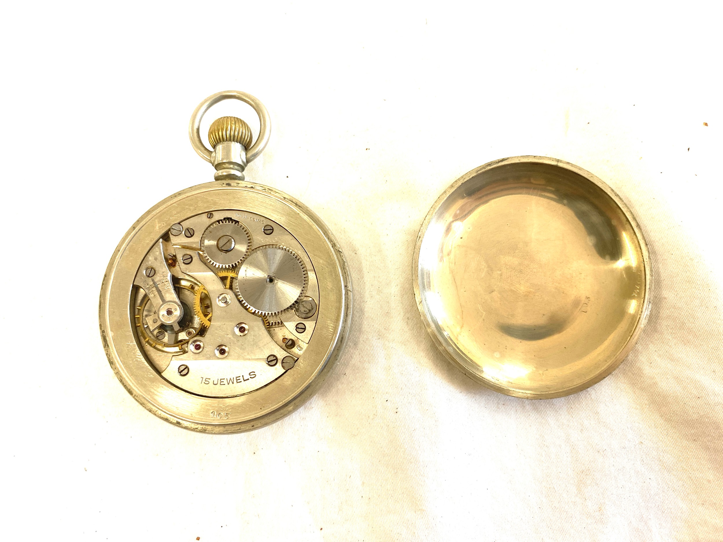 Antique Railway pocket watch - untested - Image 2 of 3