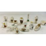 Selection of crested china