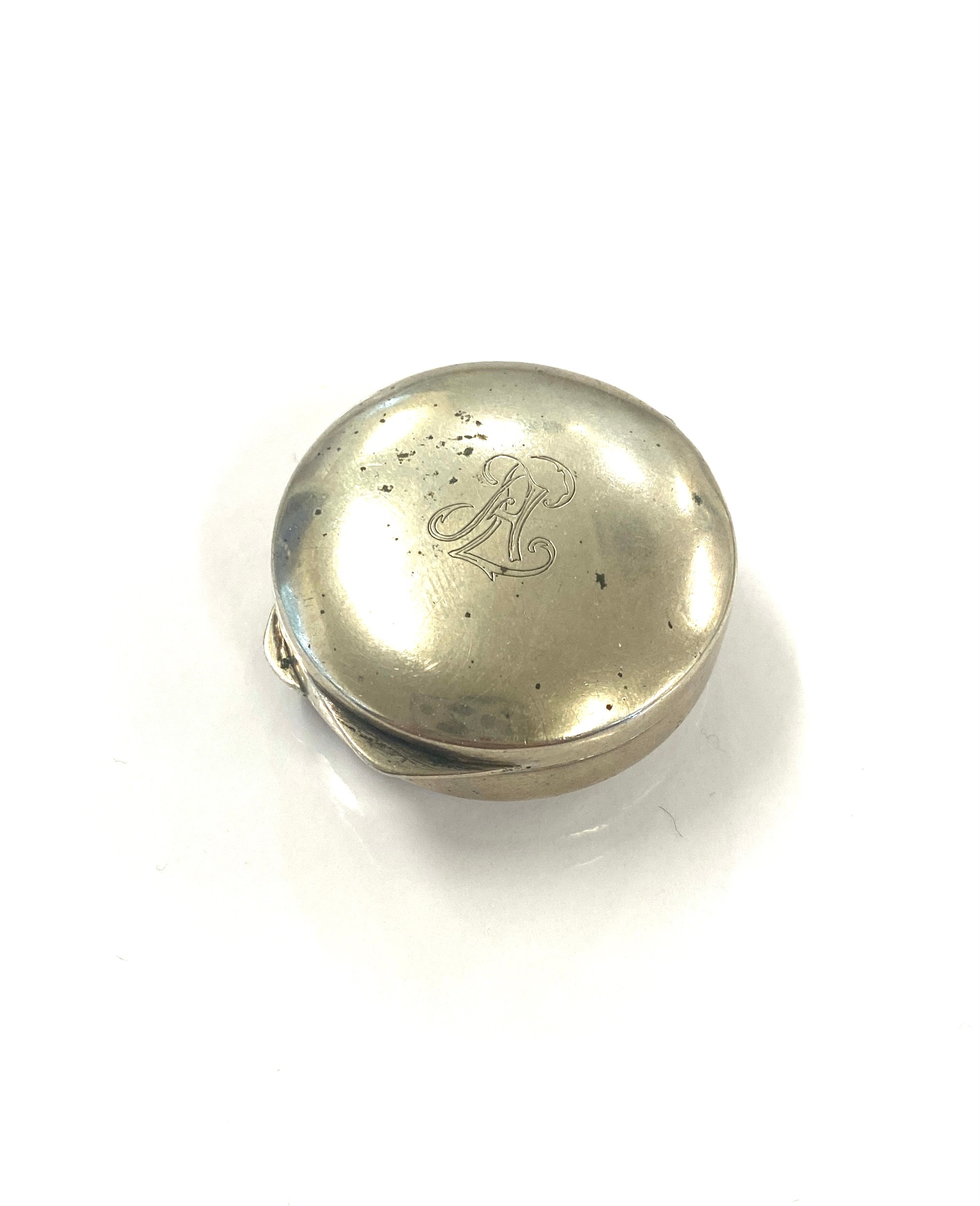 Continental silver pill box weight approx 16g - Image 2 of 4
