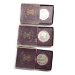 3 boxed festival of britain 1951 crowns / five shillings