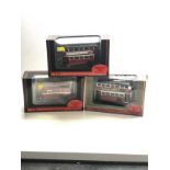 3 Exclusive first editions buses original boxed