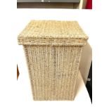 Wicker laundry basket