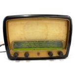 Vintage Bakelite Philips radio, untested