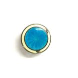 Antique silver and enamel pill box weight approx 12g, damage to enamel