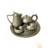 Selection of pewter ware