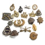 Collection of military badges