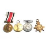 ww1 trio medals & police medal to 44970 gns h.schofield R.F.A & R.A police medal named harry