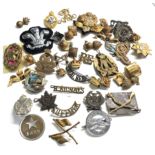 Collection of military badges