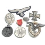 Collection of ww2 german badges & medals