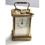 London clock company brass carriage clock non working