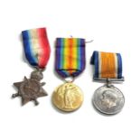 ww1 trio medals to 2597 pte h.g.brooks middlesex regiment