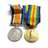 ww1 medal pair to 25258 pte j.veitch scottish rifles