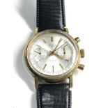Vintage gents Avia chronograph wrist watch it is ticking but no warranty given