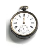 Antique silver fusee open face pocket watch john h wilkinson annan spares or repair missing glass