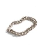 Heavy silver watch chain bracelet weight 54g