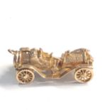 Vintage 9ct gold car charm weight 5.3g