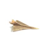 Vintage 9ct gold concorde charm 4.9g