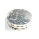 Silver snuff box