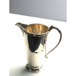 Hallmarked silver cream jug measures approx height 12cm weight 143g several small dents & creases