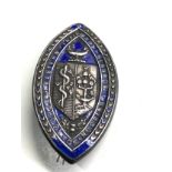 Western Infirmary Glasgow nursing school silver enamel badge No.126