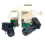 2 Hanimex lenses includes hanimex wide angle lens 28mm f2.8, hanimex 80-200mm f/4.5