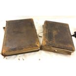 2 Victorian photo album with full contents