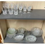 Large selection of glassware