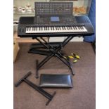 Yamaha PSR 6000 Keyboard organ with stand, stool and carry case