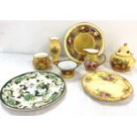 Selection of assorted named china to include Aynsley, Masons, Meakin etc