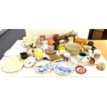 Selection of miscellaneous to include steins, pottery, wooden items etc
