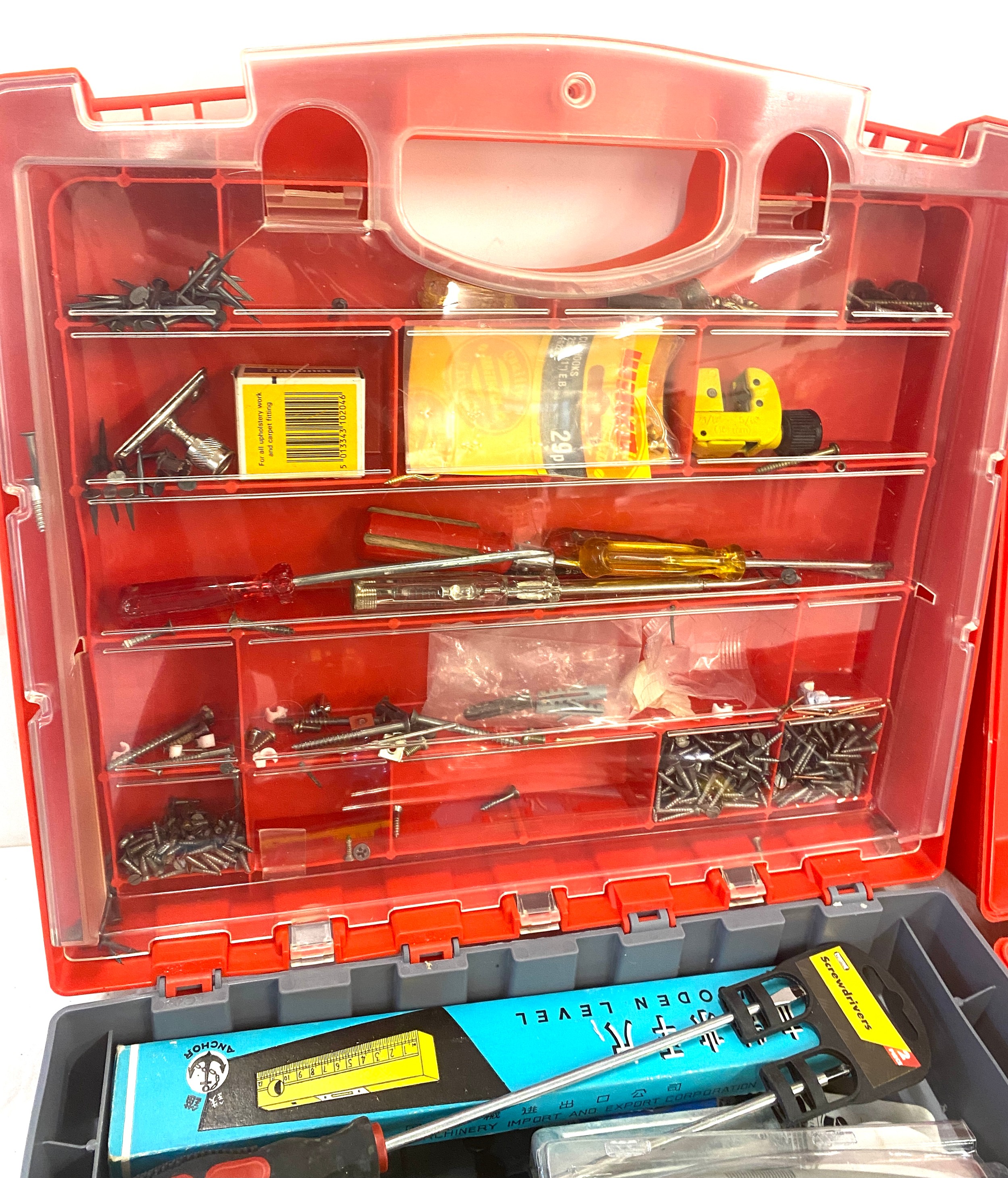2 Plastic tool boxes with various tools - Image 4 of 4