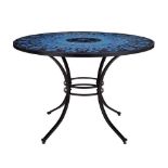 Brand new in box Marks and Spencer blue Mosaic bistro table, Katerini for Patio / Outdoor