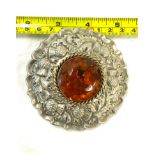 Antique Large Scottish sash brooch