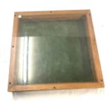 Wooden display cabinet measures approx 20" square